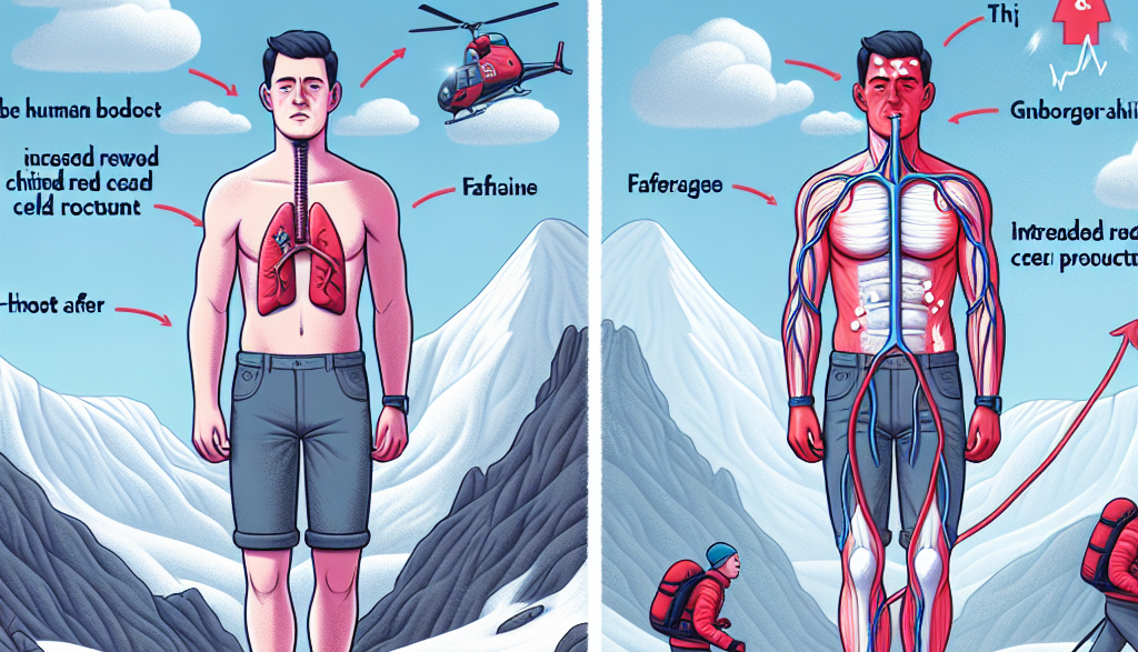 Utilisation de l'hormone de croissance dans des conditions de haute altitude : effet adaptatif