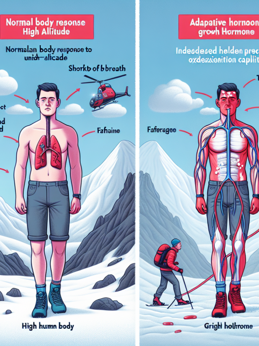 Utilisation de l'hormone de croissance dans des conditions de haute altitude : effet adaptatif