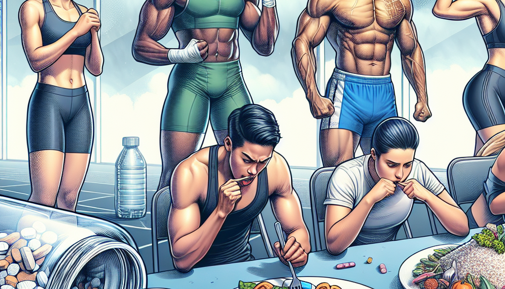 Comprimés d'oxymétholone et modifications de l'appétit chez les sportifs