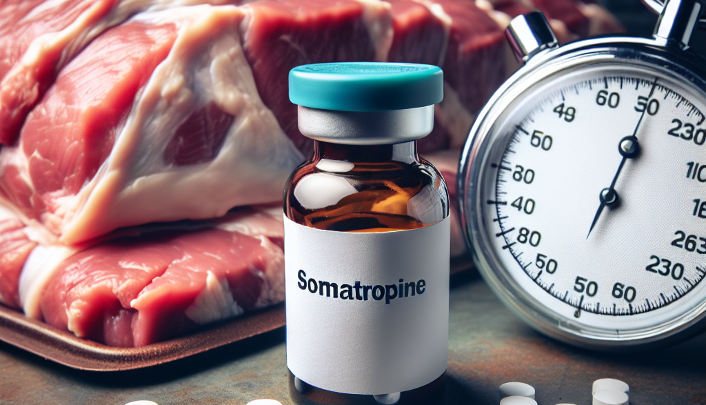 Somatropine et le soutien de la masse carnée durent une heure.