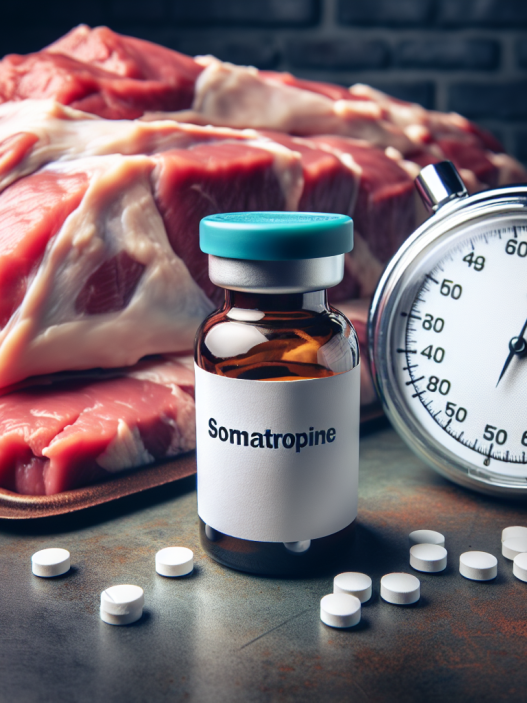 Somatropine et le soutien de la masse carnée durent une heure.