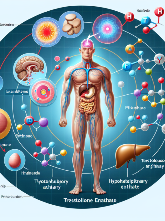 Comment l'énanthate de tréstolone affecte-t-il l'axe hypothalamo-hypophysaire ?