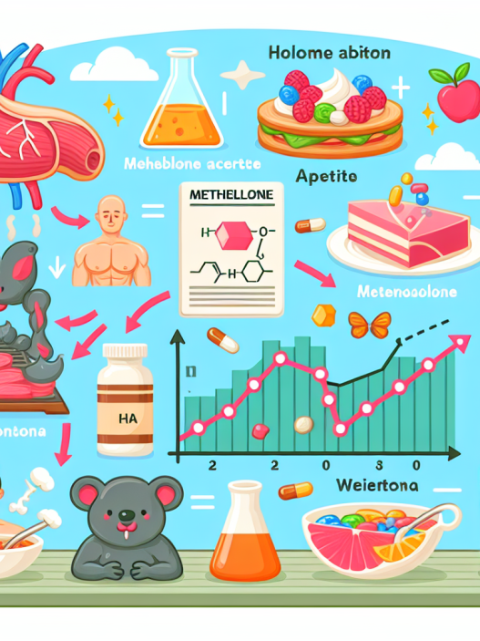 Effet de l'acétate de méthénolone sur l'appétit et le métabolisme