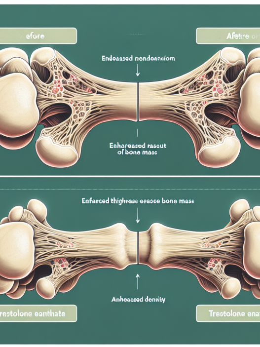 Effet de l'énanthate de tréstolone sur la masse osseuse