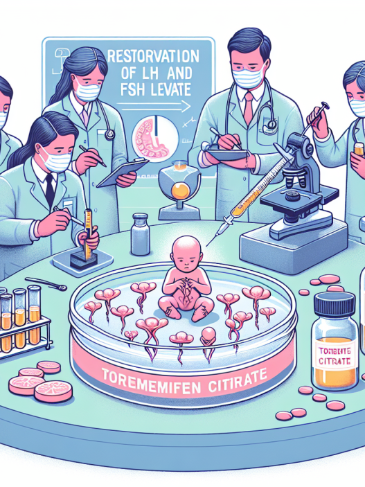 Rétablissement des taux de LH et de FSH grâce au citrate de torémifène