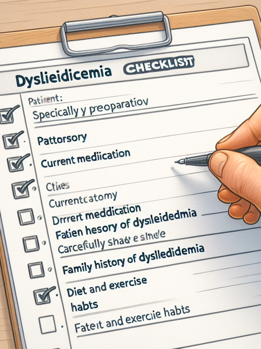 Liste de contrôle pour préparer une consultation avec un médecin spécialisé dans la dyslipidémie